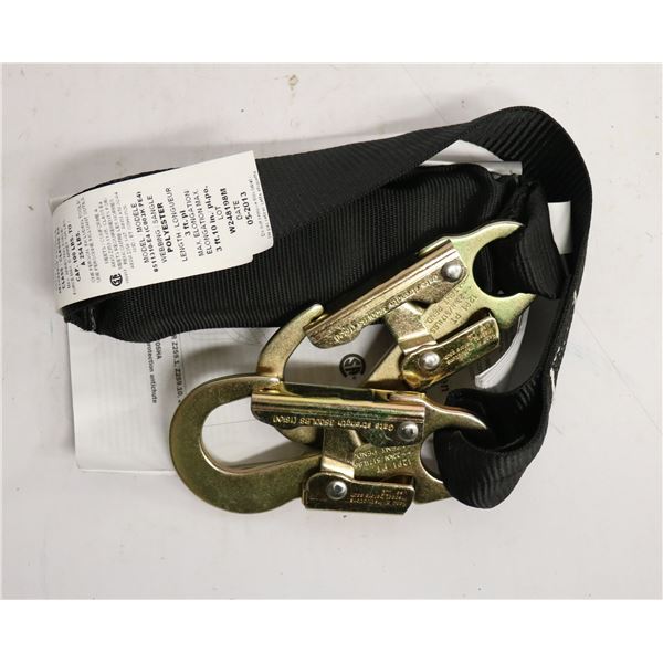 FALLPRO 3FT LANYARD W/ SNAP HOOKS