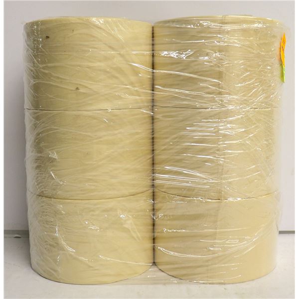 6 ROLLS OF GENERAL USE MASKING TAPE 72MM X 55M