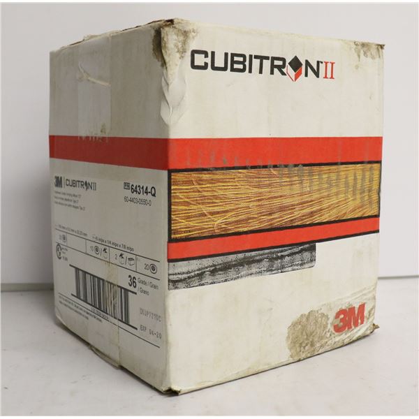 CASE OF 20 CUBITRON DEPRESSED CENTER GRINDING