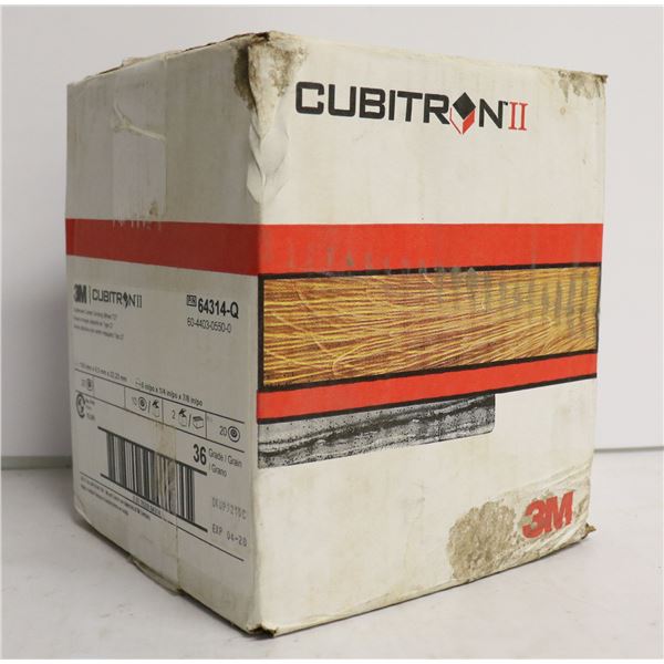 CASE OF 20 CUBITRON DEPRESSED CENTER GRINDING