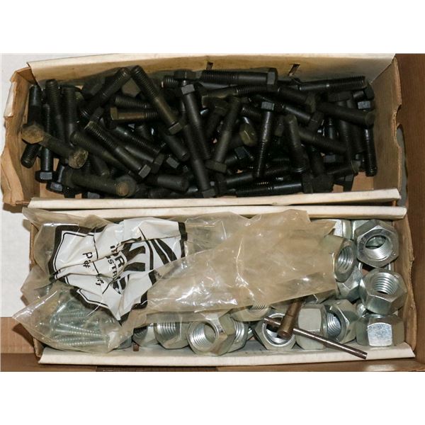 FLAT OF INDUSTRIAL NUTS & BOLTS