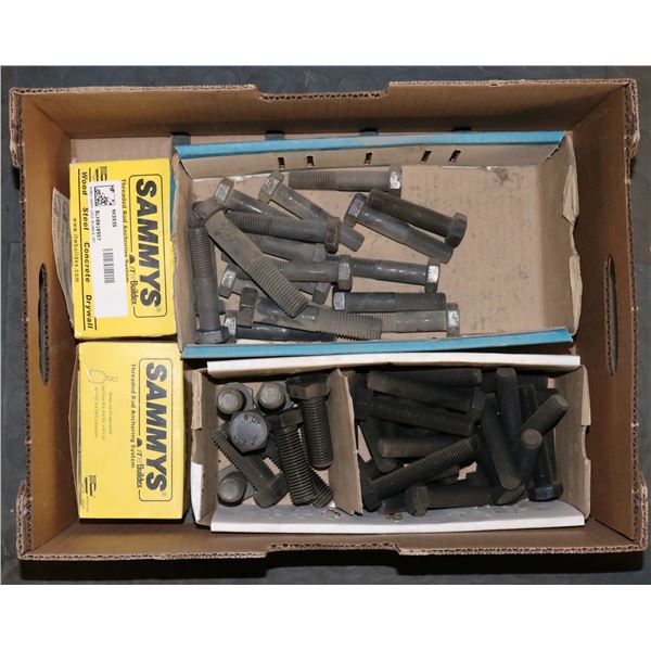 FLAT OF INDUSTRIAL NUTS & BOLTS