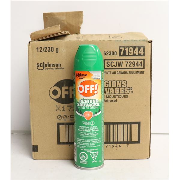 CASE OF 12 OFF! INSECT REPELLENT 230G PER CAN