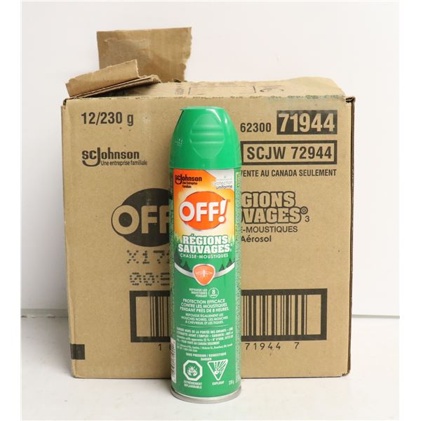 CASE OF 12 OFF! INSECT REPELLENT 230G PER CAN