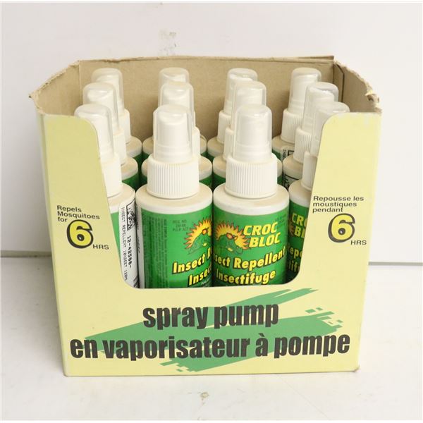 CASE OF 12 CROC BLOC INSECT REPELLENT 120ML PER