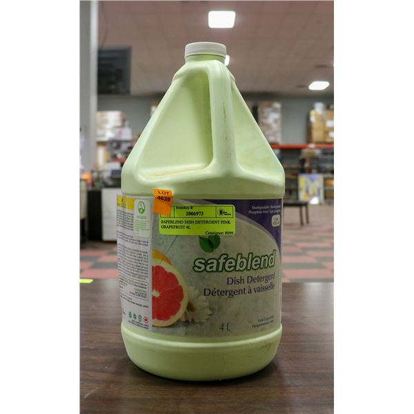 SAFEBLEND DISH DETERGENT PINK GRAPEFRUIT 4L