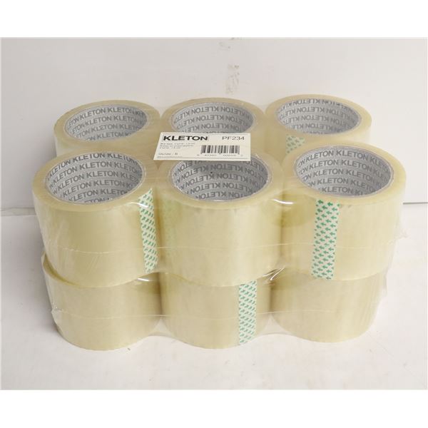 12 ROLLS OF BOX TAPE 3" X 216FT
