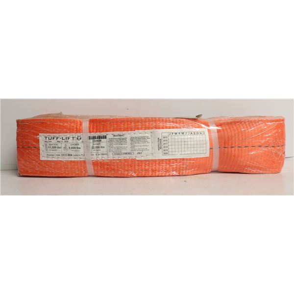 TUFF LIFT 2 PLY POLYESTER SLINGS 12FT X 4 IN