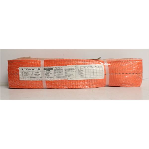 TUFF LIFT 2 PLY POLYESTER SLINGS 12FT X 4 IN