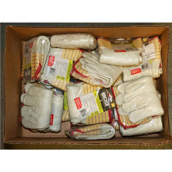 BOX OF NEW GRAIN LEATHER BOB DALE GLOVES