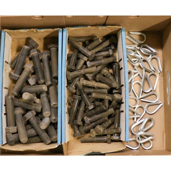 FLAT LOT OF HEX SCREWS & MORE