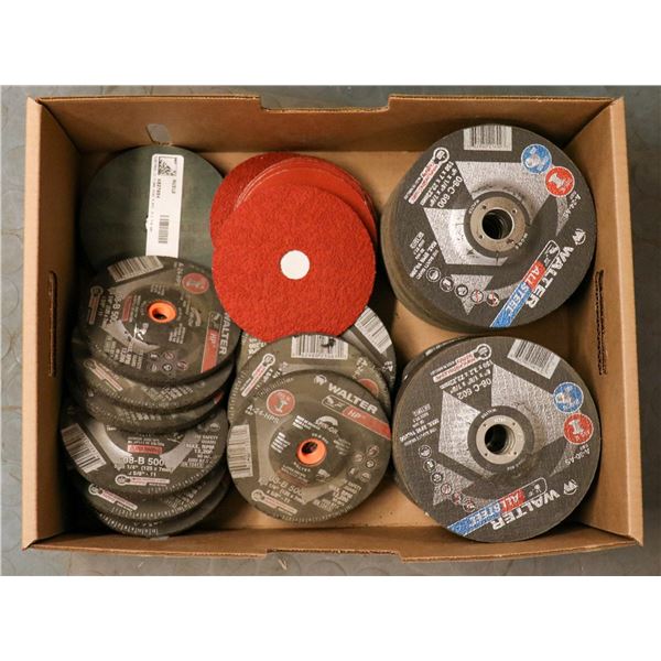 FLAT LOT OF WALTER & CUBITRON GRINDING DISCS