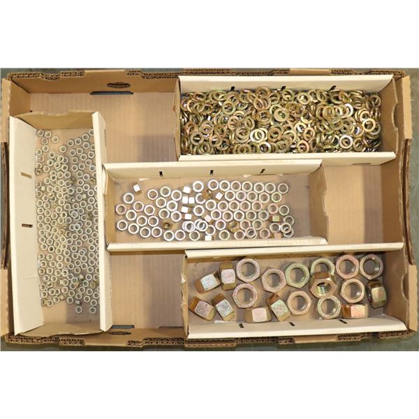 FLAT OF ASSORTED NUTS & WASHERS