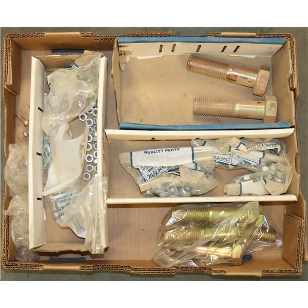 FLAT LOT OF HEX HEAD CAP SCREWS & NUTS