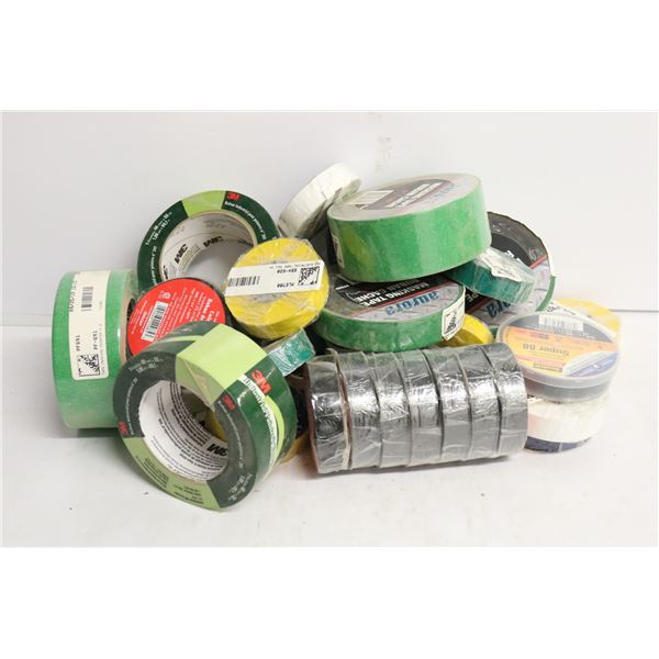 FLAT LOT OF ASSORTED TAPE