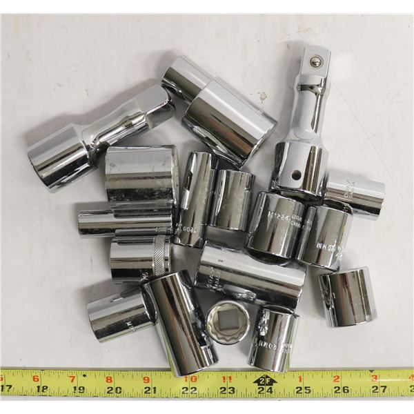 ASSORTED GRAY TOOLS SOCKETS