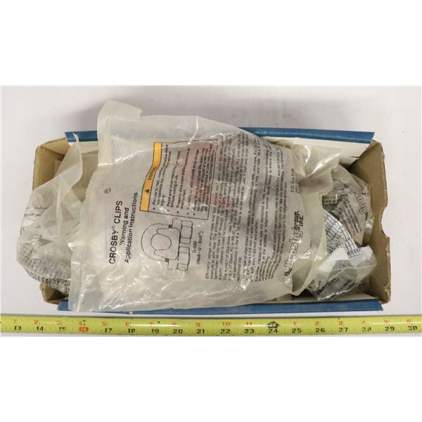 TRAY LOT OF CROSBY RED-U-BOLTS