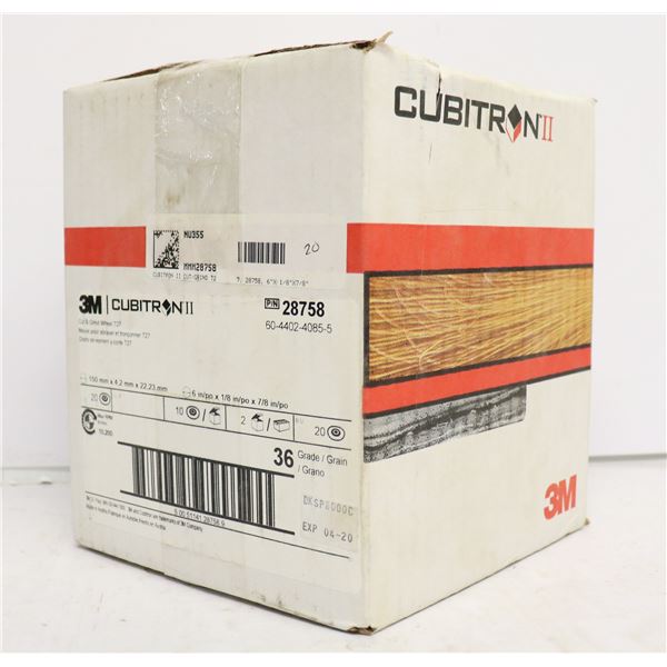 CASE OF 20 CUBITRON CUT & GRIND WHEELS T27