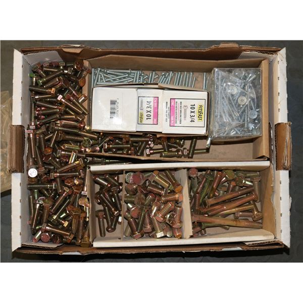 FLAT LOT OF HEX HEAD SCREWS