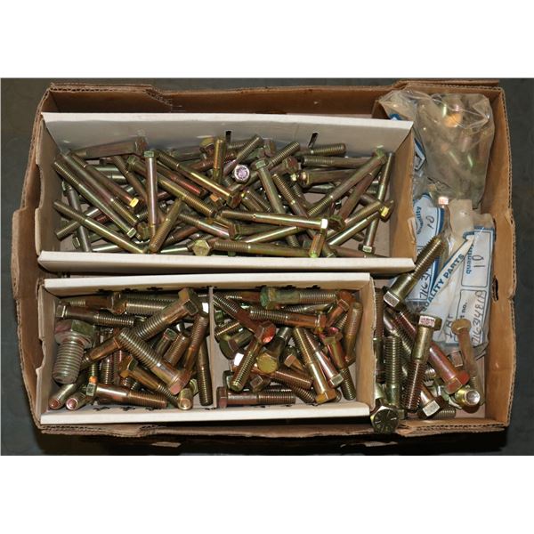 FLAT OF ASSORTED HEX HEAD SCREWS & MORE