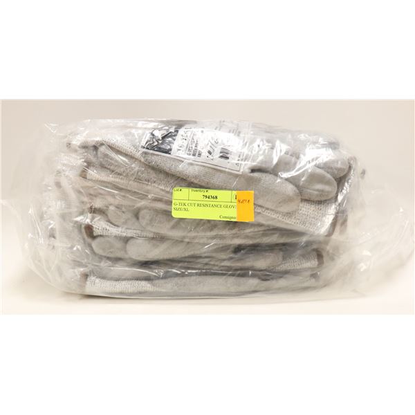 G-TEK CUT RESISTANCE GLOVES SIZE/XL