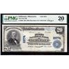 Image 1 : 1902 $20 Stillwater MN National PMG 20