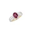 Image 1 : 14KT Yellow Gold 1.50ct Ruby and Diamond Ring