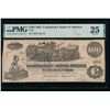Image 1 : 1862 $100 T-39 Confederate PMG 25
