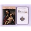 Image 1 : 1537 KB Hungary Denar 'Madonna and Child' Coin NGC AU50 w/ Story Box