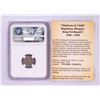 Image 2 : 1537 KB Hungary Denar 'Madonna and Child' Coin NGC AU50 w/ Story Box