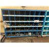 Image 2 : 2 BLUE METAL HARDWARE BINS WITH ASSORTED HARDWARE