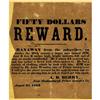 Image 1 : Slave Poster. "$50 Reward...Ranaway from the