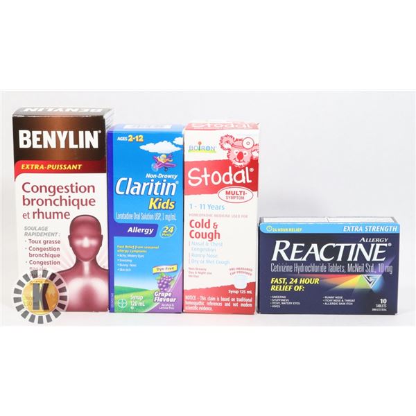 BAG OF COLD MEDICINES INCLUDE BENYLIN