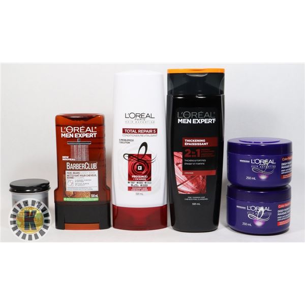 BAG OF L'OREAL HAIR PRODUCTS