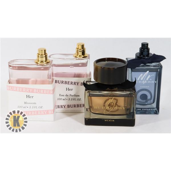 BAG OF ASSORTED BURBERRY PERFUME