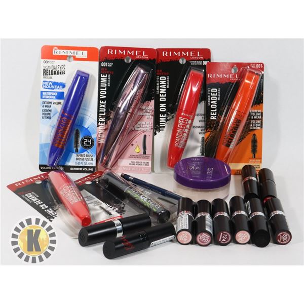 BAG OF RIMMEL COSMETIC PRODUCTS