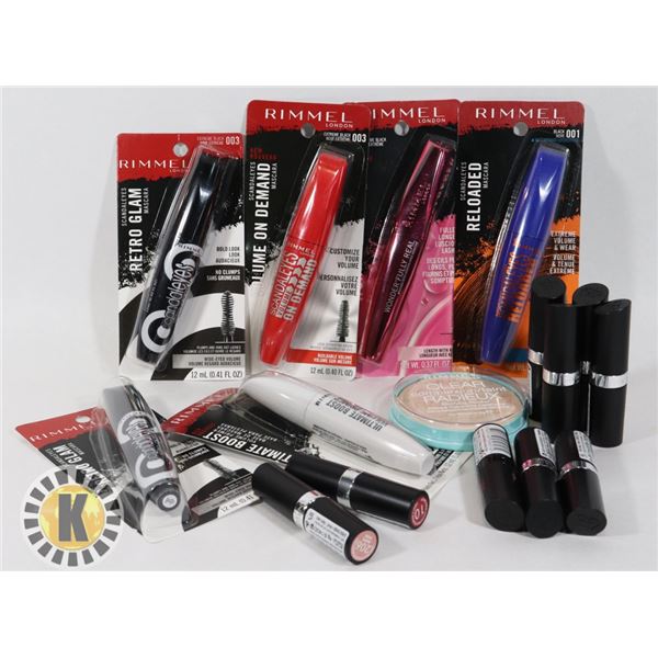 BAG OF RIMMEL COSMETIC PRODUCTS