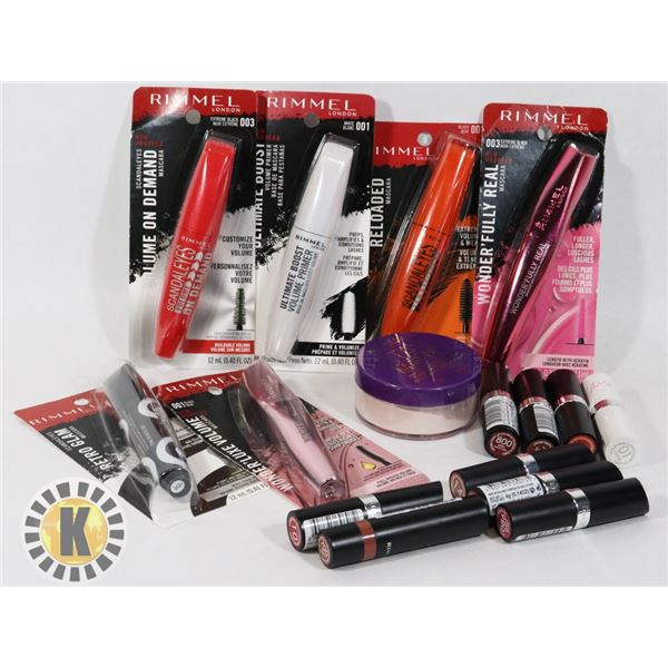 BAG OF RIMMEL COSMETIC PRODUCTS
