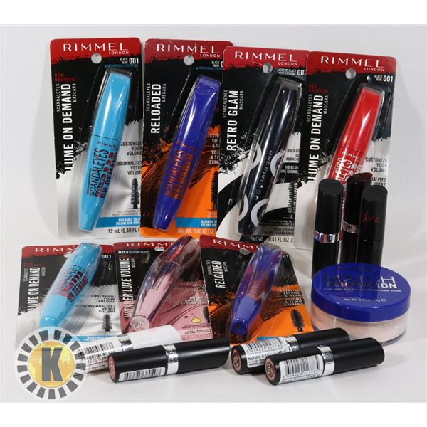 BAG OF RIMMEL COSMETIC PRODUCTS