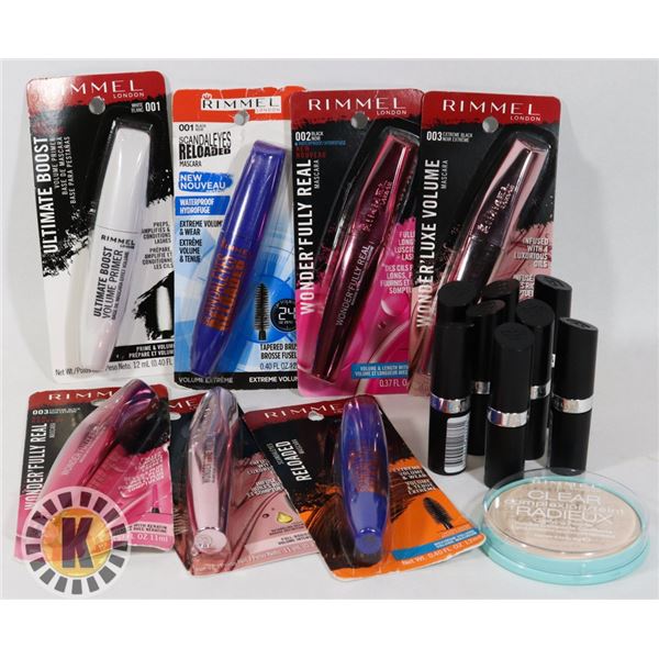 BAG OF RIMMEL COSMETIC PRODUCTS