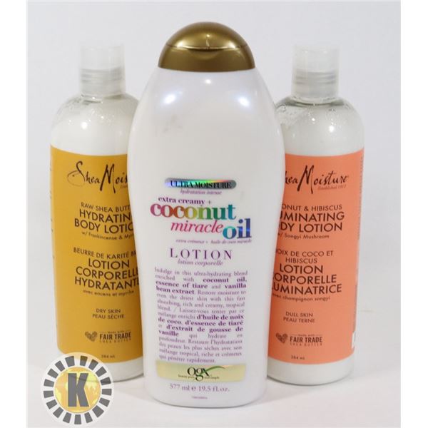 BAG OF ASSORTED SHEA MOISTURE HAIR PRODUCTS