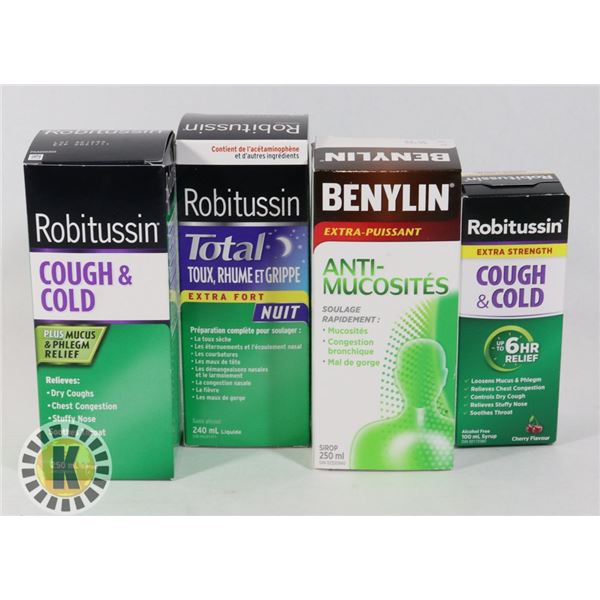 BAG OF ROBITUSSIN COUGH & COLD