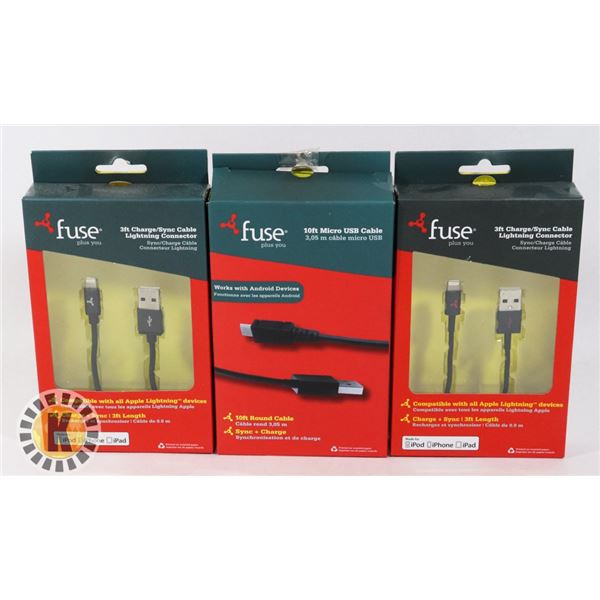 2 3FT CHARGER LIGHTING CABLE