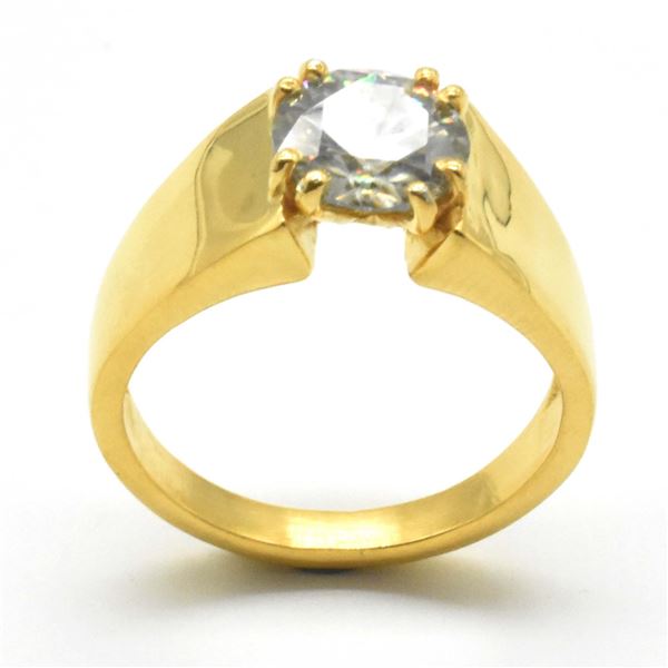 SILVER MOISSANITE(8.5X8.5 MM)(2.4CT) RHODIUM