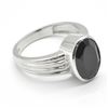 Image 4 : SILVER BLACK SPINEL(6.9CT)  RHODIUM PLATED MENS