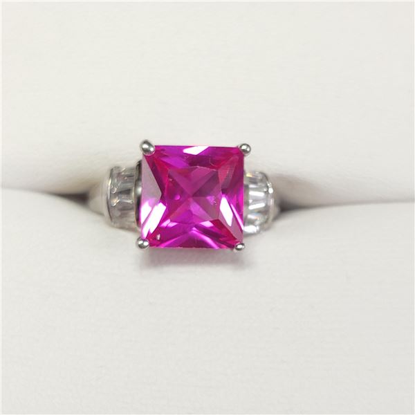 SILVER CUBIC ZIRCONIA RING