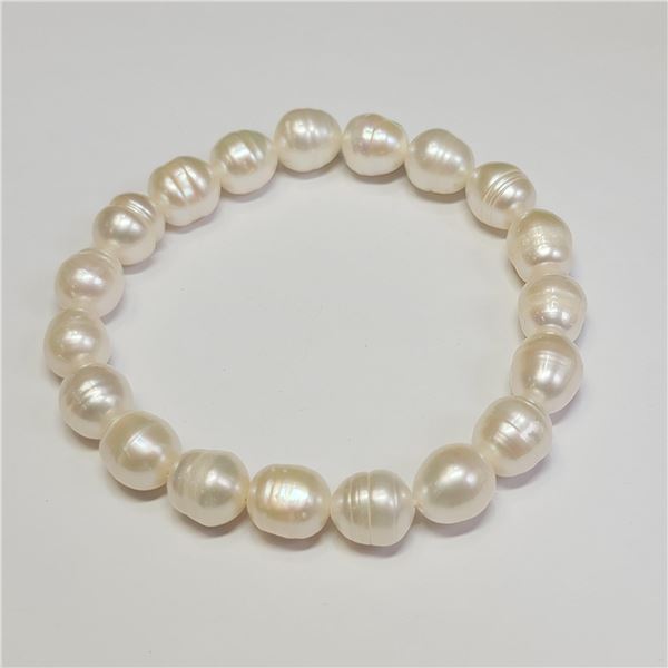 SILVER W.F.PEARLS  BRACELET (~LENGTH 7INCHES)