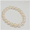 Image 3 : SILVER W.F.PEARLS  BRACELET (~LENGTH 7INCHES)