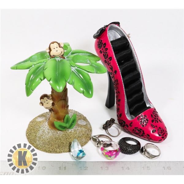 DECORATIVE SHOE AND RINGS