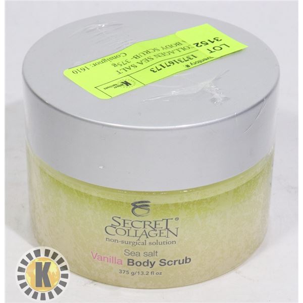 SECRET COLLAGEN SEA SALT VANILLA BODY SCRUB- 375g